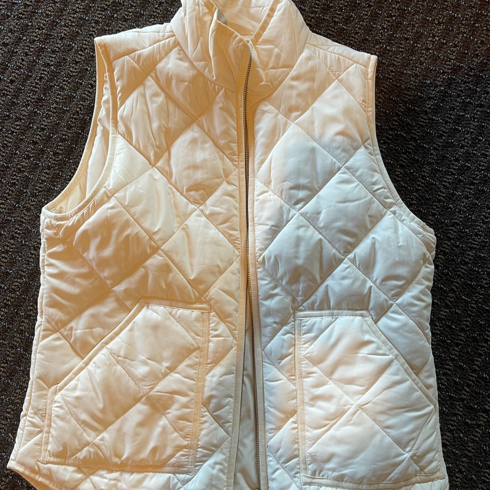 Jcrew cream vest